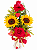 Elegância de Rosas com Girassol - Imagem 3