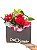 "Embrace de Rosas Vermelhas: Arranjo no Envelope com Chocolates Lindt" - Imagem 2