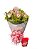 Buquê de Amor: Rosas Cor de Rosa e Chocolates Lindt 37g" - Imagem 4