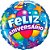Balão Colorido "Feliz Aniversário" - Imagem 1