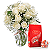 Elegância De Rosas Brancas Com Chocolate Lindt - Imagem 3