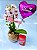 Mini Orquídea Semi Alba Com Chocolate Lindt 75 G e Balão - Imagem 3