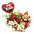 Mini Baú de Pelúcia Com Flores & Chocolate + Balão Metalizado - Imagem 1