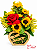 Arranjo de Girassol & Rosas Com Amor - Imagem 3