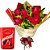 Buquê de Rosas Vermelhas com Chocolate Lindt Lindor 75G - Imagem 3