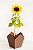 Girassol  No Cachepô Rustico com Ferrero Rocher - Imagem 2