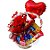 Cesta de Flores & Chocolates Com Balão Metalizado - Imagem 4
