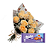 Buquê 12 Rosas Champagne com Barra Milka - Imagem 3