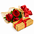 Trio de Rosas com Caixa de Bombons Especial - Imagem 1