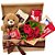 Kit Ursinho de Pelúcia, Flores e Chocolates - Imagem 3