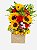 Encanto Solar: Girassol & Rosas no Cachepô - Imagem 3