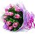 Buquê 12 Rosas Lilás - Imagem 2