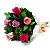 Cesta Fitness Para Presente - BRINDE BUQUÊ DE 06 ROSAS COLORIDAS - Imagem 2