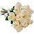 Buquê de 18 Rosas Brancas - Imagem 1