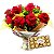 Luxuoso buquê de rosas colombianas com Ferrero Rocher - Imagem 1