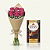 Combo Intenso Rosa: 6 Rosas Cor de Rosa & Ferrero Rocher Dark 55% - Imagem 1