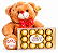 Arranjo Mix de Rosas com Pelúcia & Ferrero Rocher 150g - Imagem 3