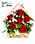 Arranjo Casa do Coração com 06 Rosas Vermelhas - Imagem 3
