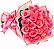 Buquê de 24 Rosas Cor Rosa Com Chcolate Lindt Swiss Classic Barra 100g - Imagem 2