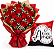 Buquê de 6 Rosas Vermelhas com Almofada “Com Amor” - Imagem 1