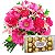 Buquê MIX de Flores Nobres Pink  com Ferrero Rocher - Imagem 5