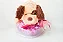Cachorro de pelúcia importada com coração de chocolate - Imagem 3