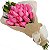 Buquê Rustico de 24 Rosas Colombianas Pink - Imagem 3