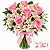 Afeto em Flores - Buquê de Rosas Cor Rosa & Astromélias - Imagem 3