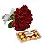 Buquê com 24 rosas com Ferrero Rocher - Imagem 1