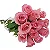 Buquê de 12 Rosas Cor de Rosa - Imagem 2