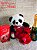 Buquê de 3 Rosas Vermelhas com Panda e Lindt - Imagem 3