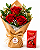 Mini Buquê de Rosas Colombianas com chocolate Lindt - Imagem 3