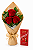 Mini Buquê de Rosas Colombianas com chocolate Lindt - Imagem 2