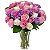 Luxuoso mix de rosas e lisianthus mesclados - Imagem 2