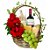 Cesta Luxo Queijo, Vinho e Flores - Imagem 2