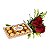 Buquê de 2 Rosas Vermelhas com Ferrero Rocher - Imagem 1