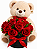 Box de Rosas Vermelhas com Urso de Pelúcia - Imagem 3