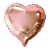Balão de Coração Metalizado Rosé - G - Imagem 1