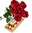 Buquê de 6 Rosas Vermelhas com Ferrero Rocher - Imagem 2