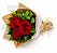 Mini Buquê trio de Rosas Vermelhas - Imagem 2