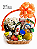 Cesta de Café da Manhã Light Com Flores - Imagem 1