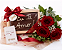 Trio De Rosas Com Barra de Chocolate Decorada - Imagem 3