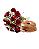 Lembrança de aniversário com Buquê de Rosas  vermelhas - Imagem 1