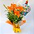 Lírio laranja Plantado com balão Happy-day - Imagem 1