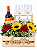 Sofisticada Cesta Vinho Tinto Com Arranjo de Flores - Imagem 3