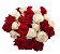 Buquê  Romeu e Julieta com 20 Rosas Vermelhas e Brancas - Imagem 3