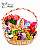 Luxuosa Cesta de Café para Mãe com Flores de Begônia - Imagem 4