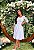 Vestido Casamento Civil Godê Branco Manga 3/4 - Imagem 2