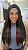 Lace Front Fibra Premium Gogo Girl GL 100 Mechas Marsala - Imagem 2