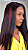 Lace Front Fibra Premium Gogo Girl GL 100 Cor Marsala mecha - Imagem 3